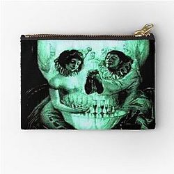 Skull optical illusion by Salvador Dali - Zipper Pouch
