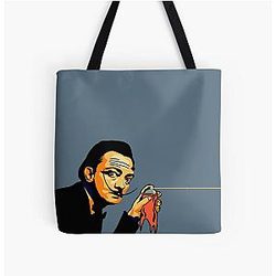 Salvador Dali All Over Print Tote Bag
