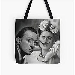 Salvador Dali and Frida Kahlo Tote Bag