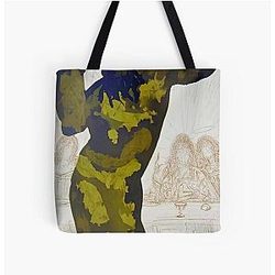 Et Post Buccellam Introivit In Eum Satanas Psalms 40 By Salvador Dali All Over Print Tote Bag