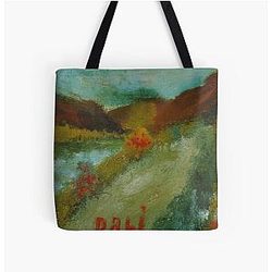 Landscape By Salvador Dali All Over Print Tote Bag