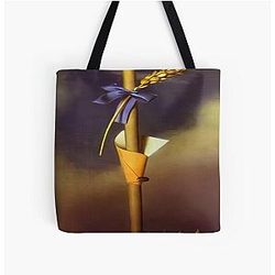 Blue Knot And Wheat Next To The Castle By Salvador Dali Tote Bag