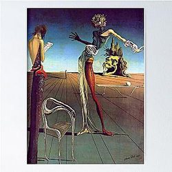 Salvador Dali Woman with a Head of Roses 1935 Modern Art Surrealism Art Poster