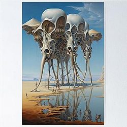 Salvador Dali Landscape Poster, House Dali Poster, Surrealism Art Poster