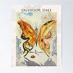 Salvador Dali Butterfly Art - Salvador Dali Venus - Salvador Dali Exhibition 1947 Poster