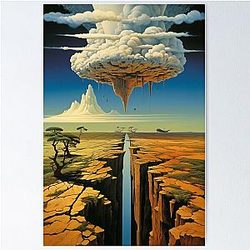Salvador Dali Landscape Poster, House Dali Poster, Surrealism Art Poster