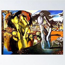 Metamorphosis of Narcissus by Salvador Dali Poster