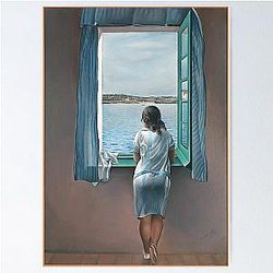 Salvador Dali Woman at the Window Poster