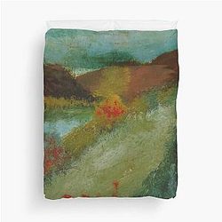Landscape by Salvador Dali Duvet Cover