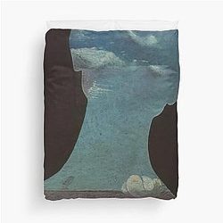Man with His Head Full of Clouds by Salvador Dali Duvet Cover