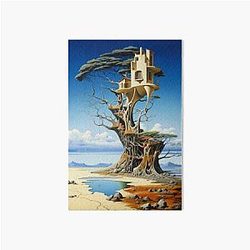 Salvador Dali Landscape Poster, House Dali Poster, Dali Art Board Print