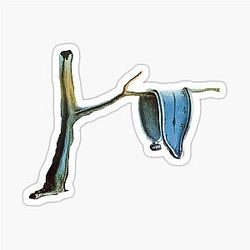 Salvador Dali The Persistence of Memory Sticker