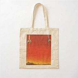 The Elephants Salvador Dali Cotton Tote Bag