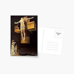 Salvador Dali Crucifixion Corpus Hypercubus Museum-Grade Art Print Digitally Remastered Surrealist Painting Poster