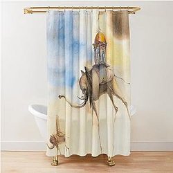 Elephant Spatial by Salvador Dali Shower Curtain