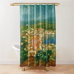 Landscape Near Cadaques By Salvador Dali Shower Curtain