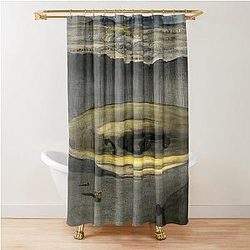 Landscape with Telephones on a Plate by Salvador Dali Shower Curtain