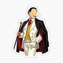 Salvador Dali Vector Sticker