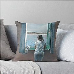 Salvador Dali Woman at the Window Throw Pillow