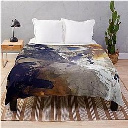 Leviathan Job 40 21 1967 By Salvador Dali Throw Blanket