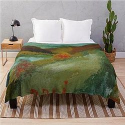 Landscape By Salvador Dali Throw Blanket
