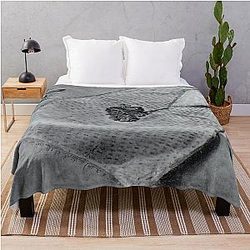 Carnation and Cloth of Gold by Salvador Dali Throw Blanket