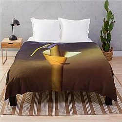 Blue Knot and Ear of Wheat Next to the Castle by Salvador Dali Throw Blanket