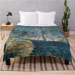 Boat Salvador Dali Throw Blanket