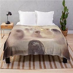 Desoxyribonucleic Acid by Salvador Dali Throw Blanket