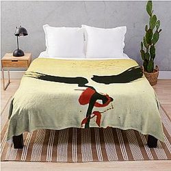 Dali S Moustache by Salvador Dali Throw Blanket