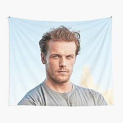 Sam Heughan Art Tapestry