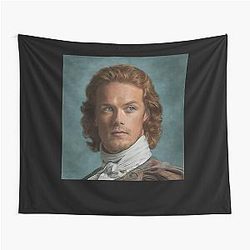 Funny Sam Heughan Graphic Gift Tapestry