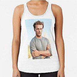 Sam Heughan Art Racerback Tank Top