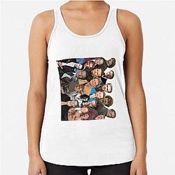 Sam Heughan Photo Collage Racerback Tank Top