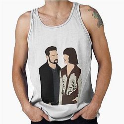 Caitriona Balfe and Sam Heughan tank top
