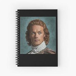 Funny Gifts by Sam Heughan Graphic Spiral Notebook