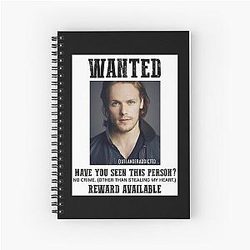 Men Sam Heughan Gifts for Fan Notebook