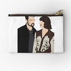 Caitriona Balfe and Sam Heughan Zipper Pouch