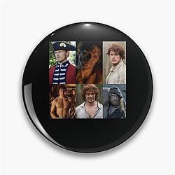 People call me Jamie Fraser College Sam Heughan Retro Pin