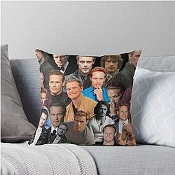 Sam Heughan Throw Pillow
