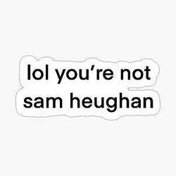You're not Sam Heughan Sticker