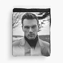 Fan art of Sam Heughan - Duvet Cover