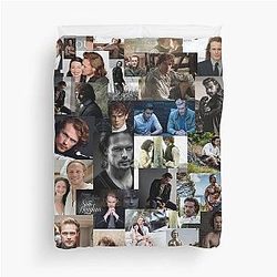 Sam Heughan Abstract Collage Duvet Cover