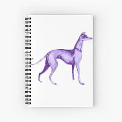 Purple Dog Shirt Spiral Notebook