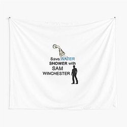 Shower with Sam Winchester Tapestry