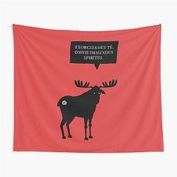 Supernatural Sam Winchester Moose Exorcizamus Tapestry