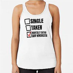 Supernatural Mentally Dating Sam Winchester Tank Top