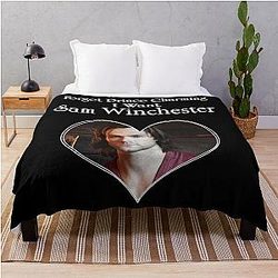 Forget Charlie I Want Sam Winchester Throw Blanket