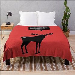 Supernatural Sam Winchester Moose Exorcizamus Te Throw Blanket