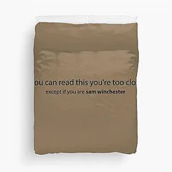 Supernatural Sam Winchester Duvet Cover